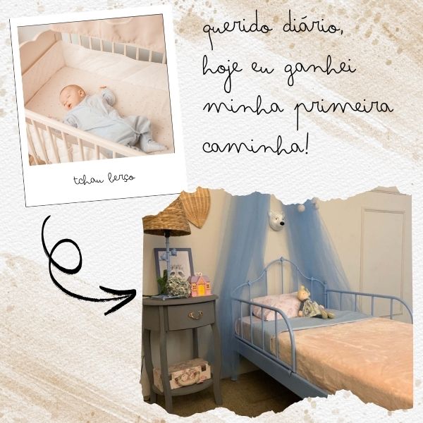 cama para o crescimento do filho